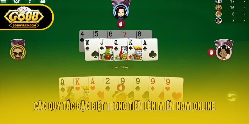 Các quy tắc đặc biệt trong tiến lên miền nam online